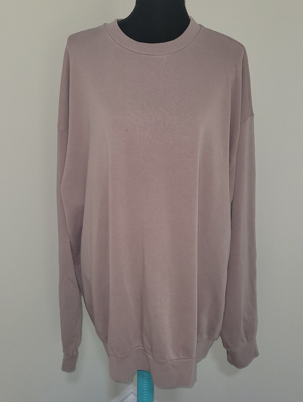 SKIMS Women's Cotton Fleece Relaxed Crewneck Sweatshirt XL Mauve Loungewear